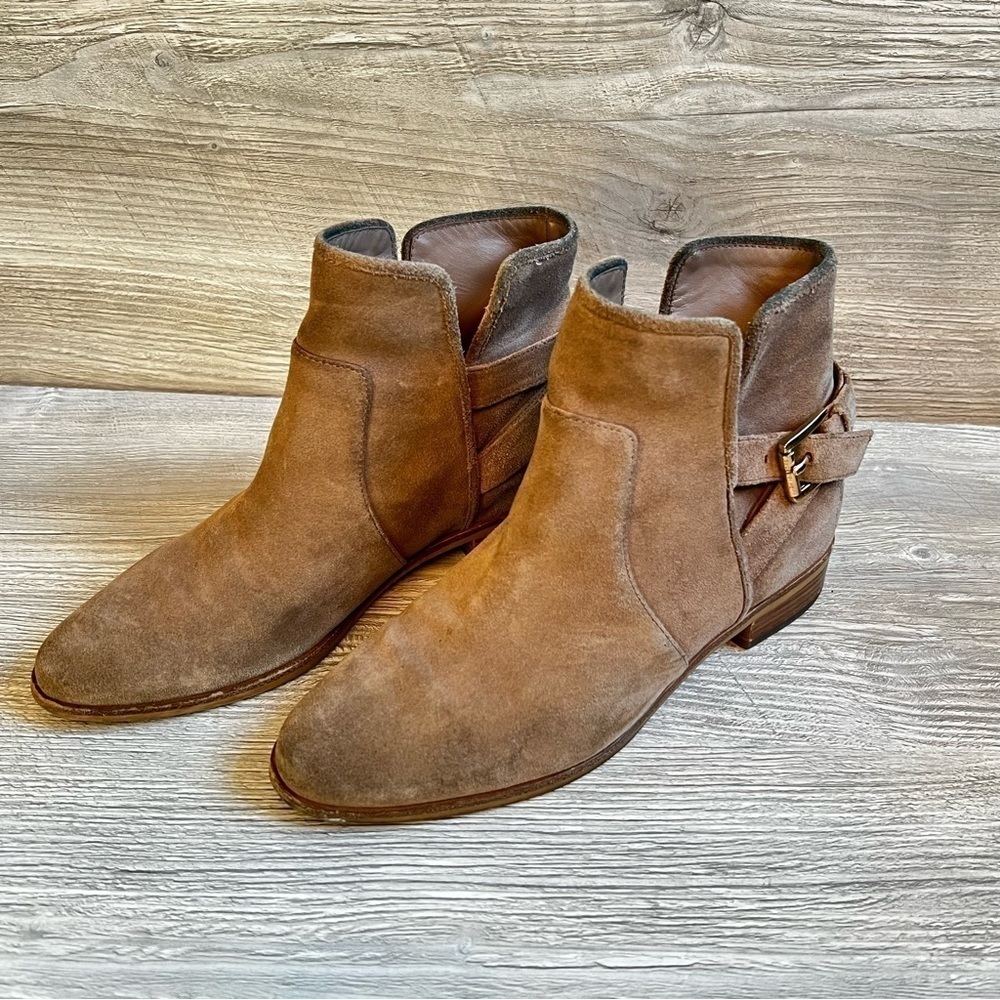 Michael Kors Salem suede buckled and elastic Bootie size 8 - Picture 3 of 12